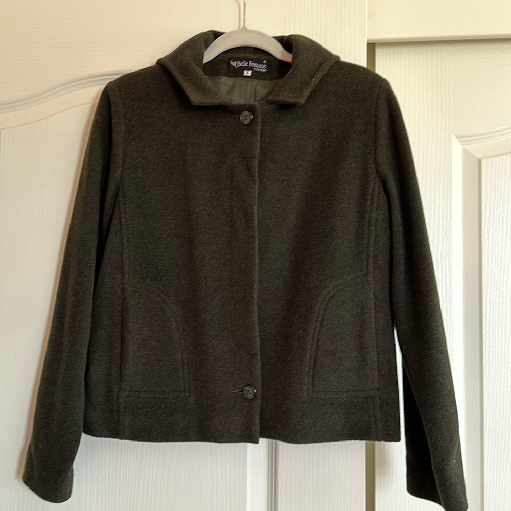 Pre-owned jacket - Belle Femme - 2- Olive color